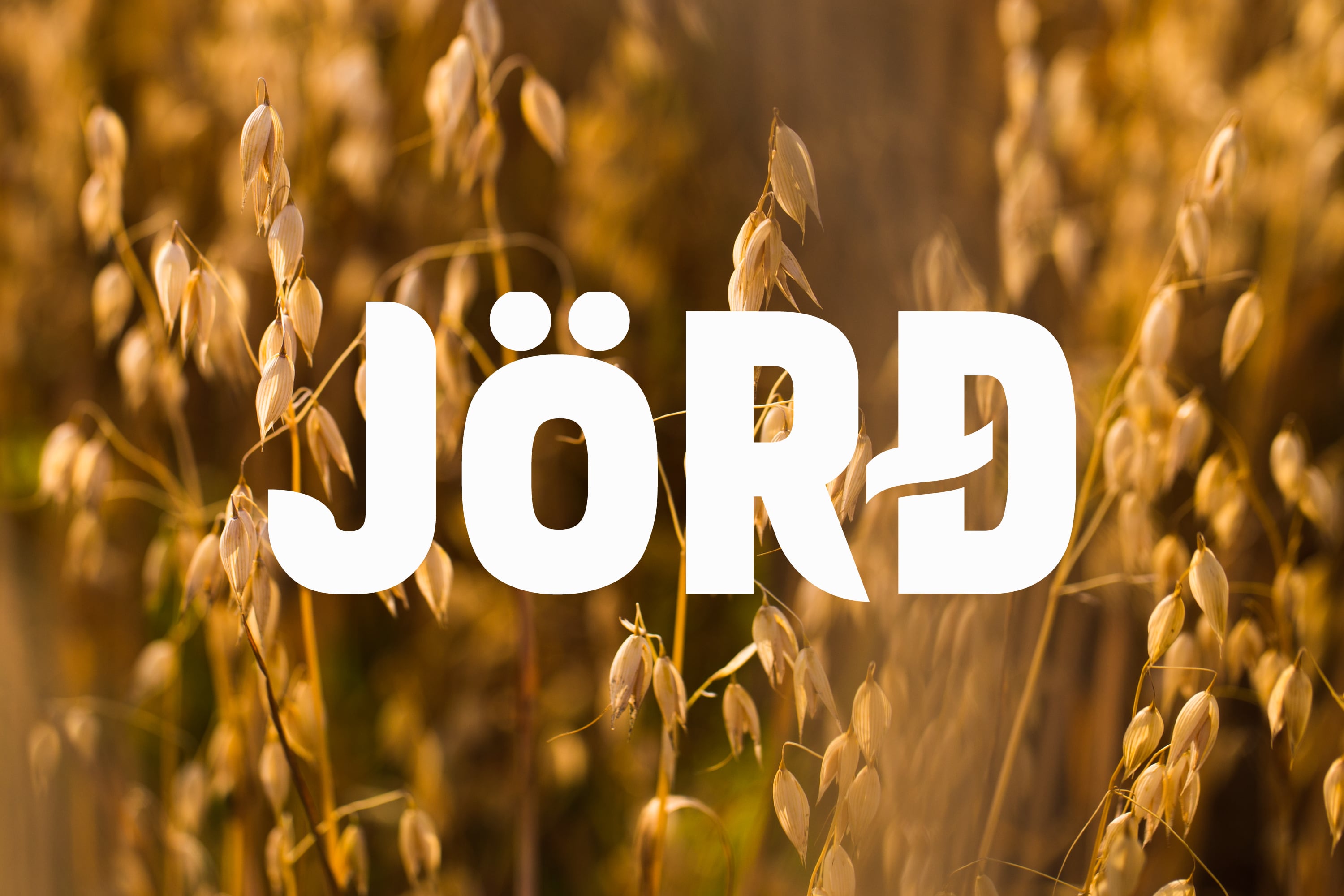 Jörd  logo over a field of