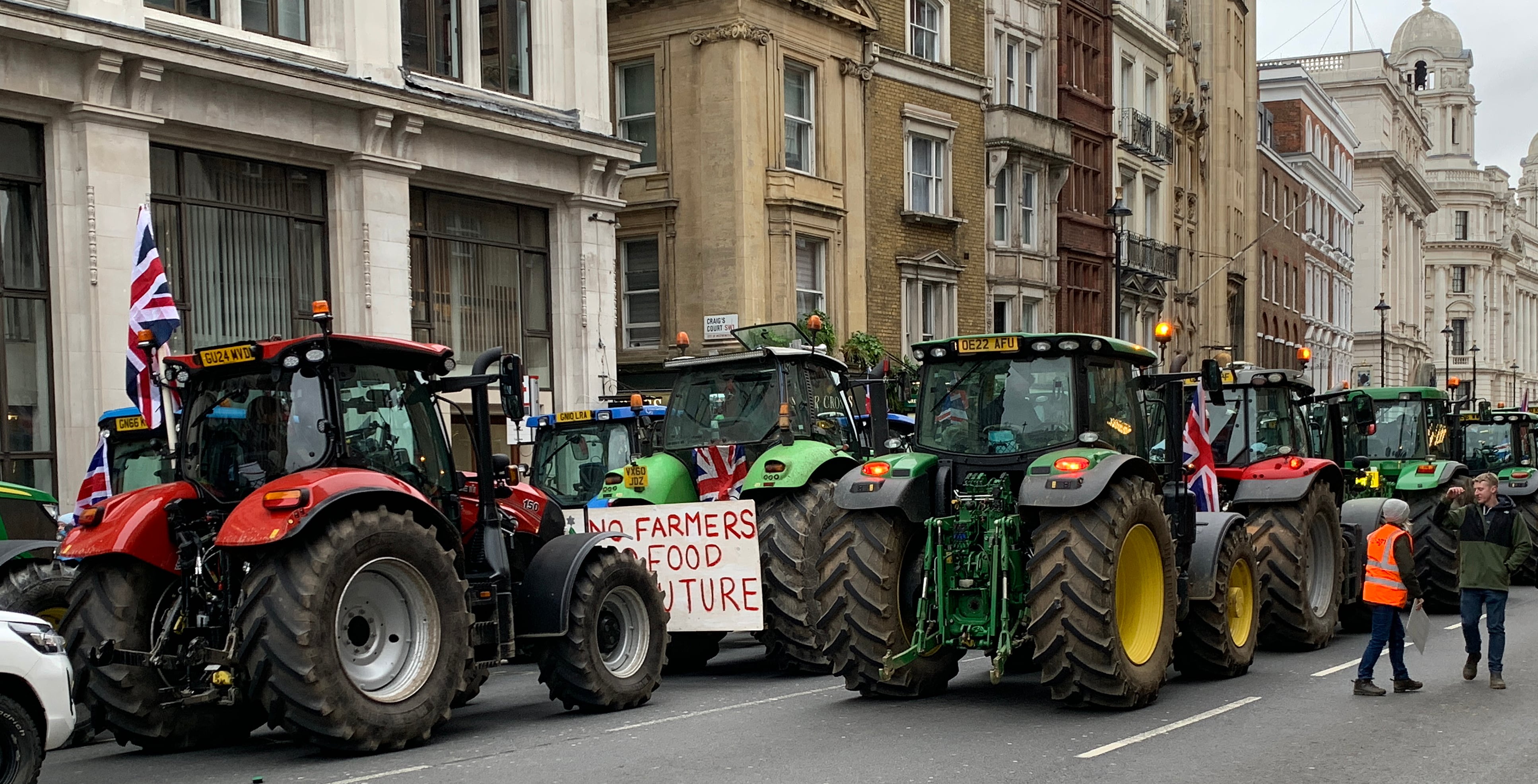 Protests at Oxford Farming Conference