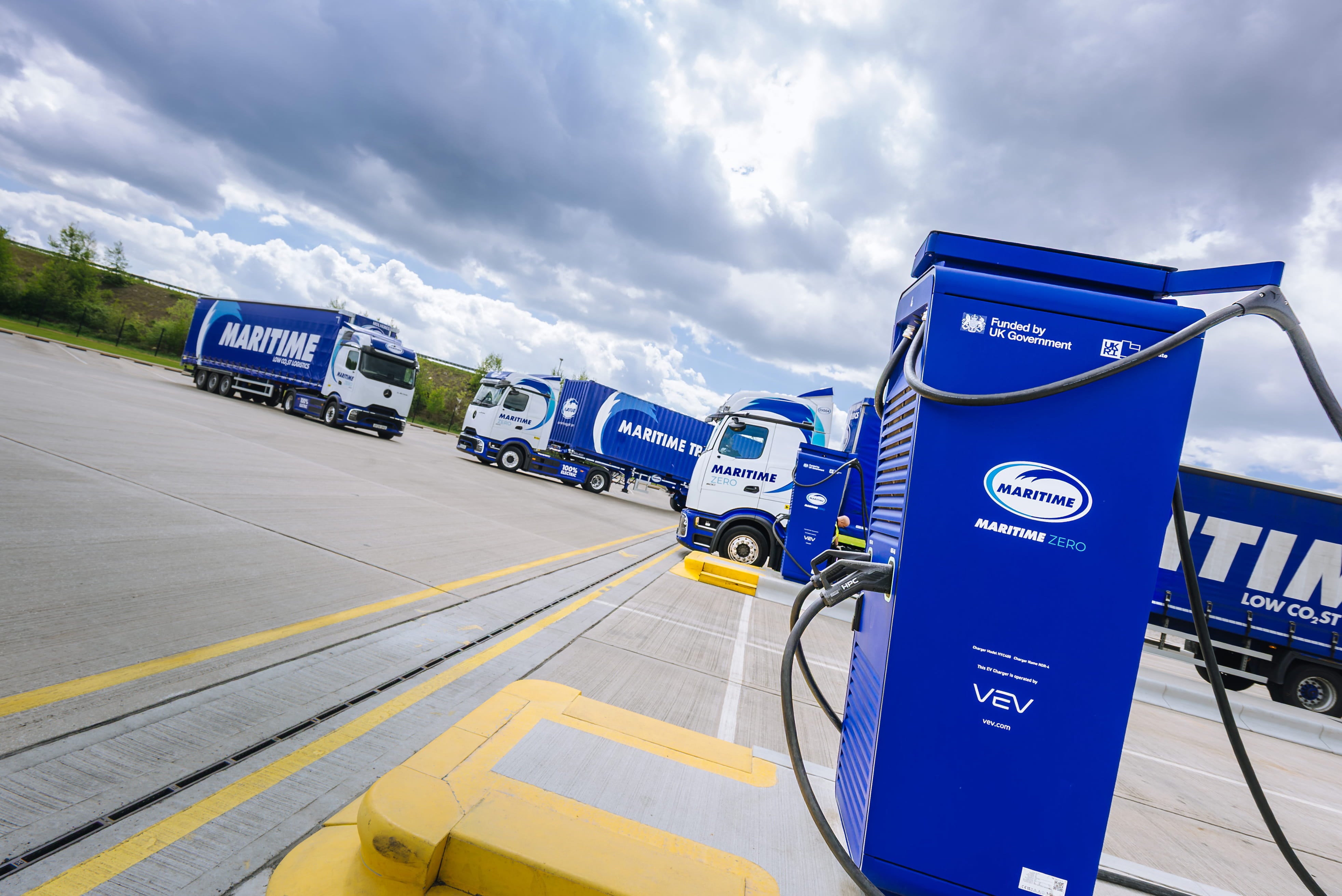 A selection of logistics transport vehicles