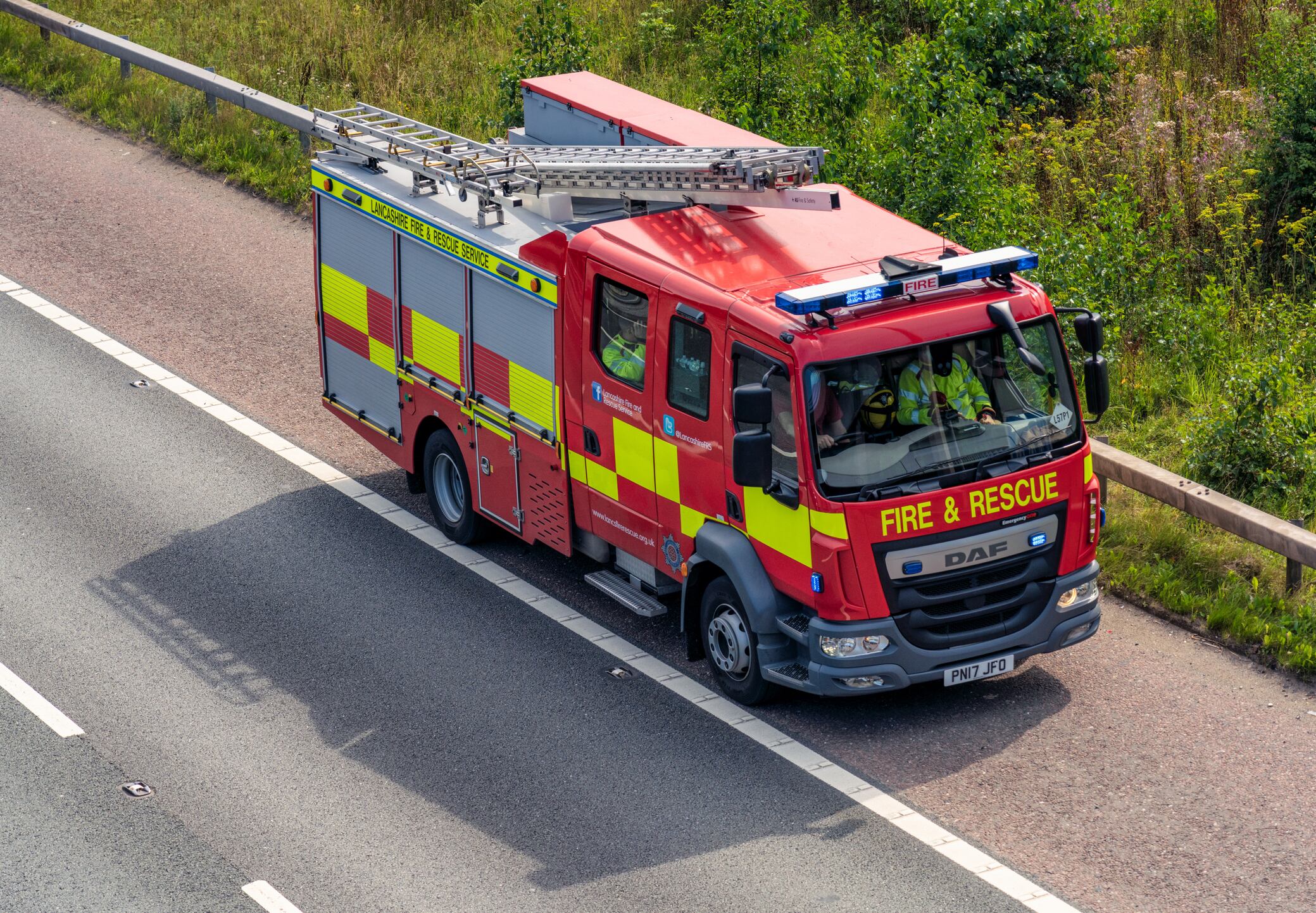 A Lancashire Fire and Rescue truck