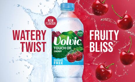 Cherry is being reintroduced as a Volvic flavour.