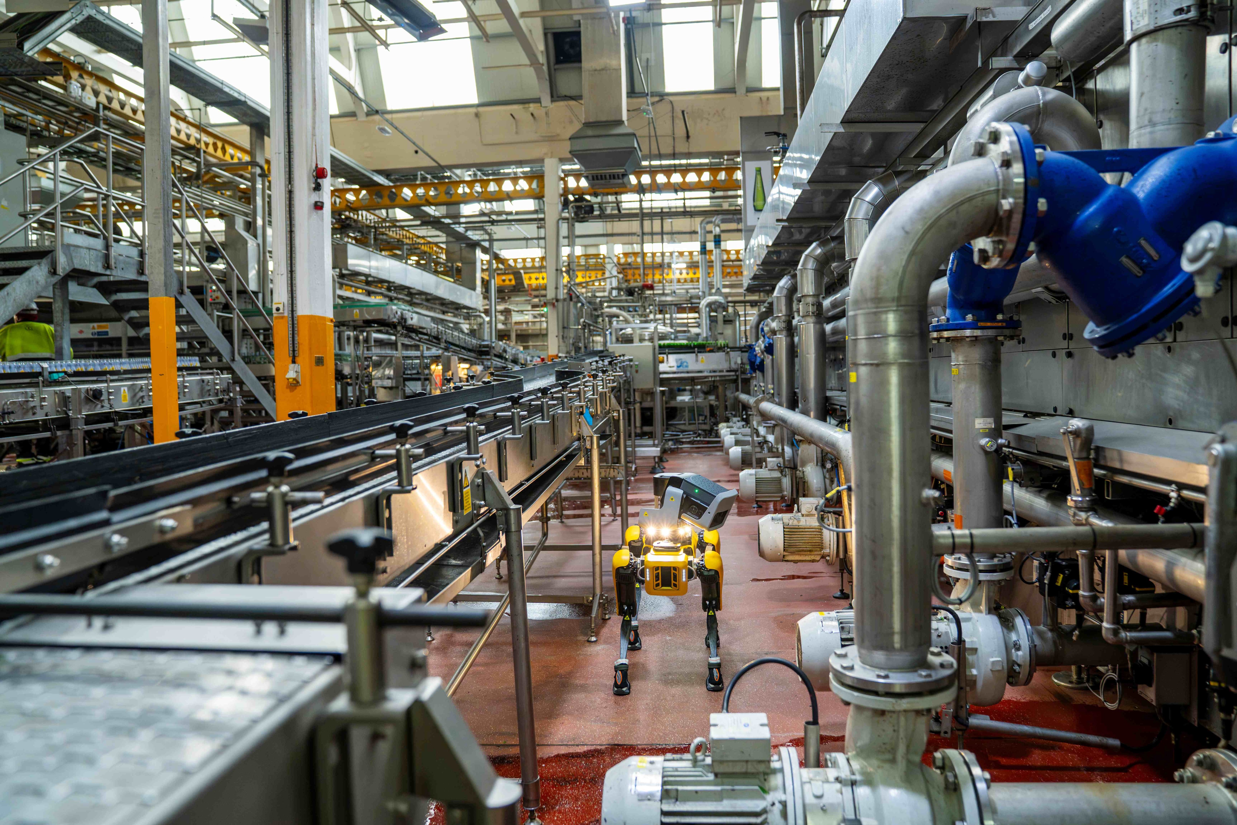Robot in factory.