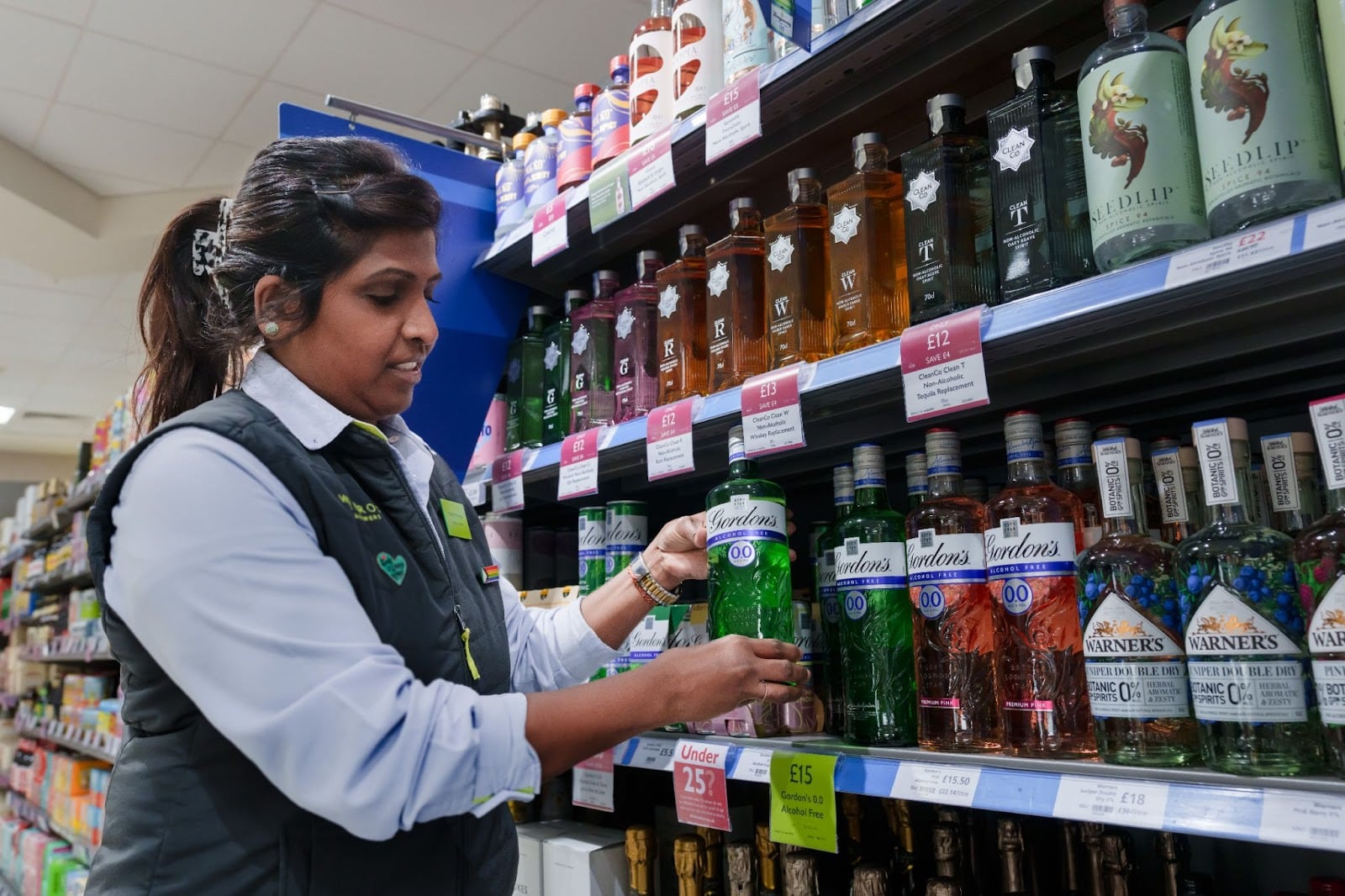 In the year up to July 2025, sales of low and no spirits increased by 85%.