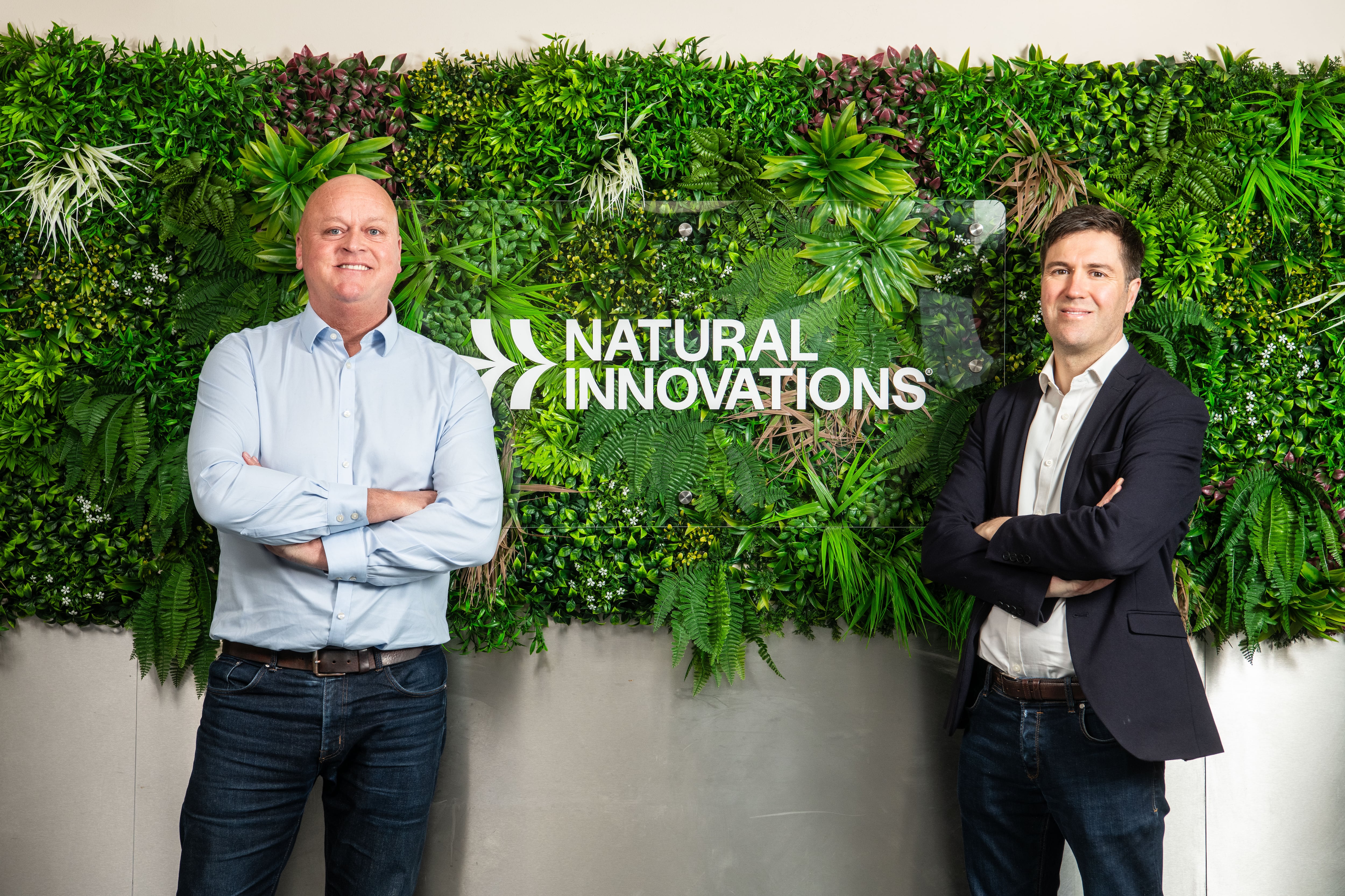 Matt Wood, CEO of Natural Innovations (left) and Tom Edwards, commercial director at Natural Innovations (right).