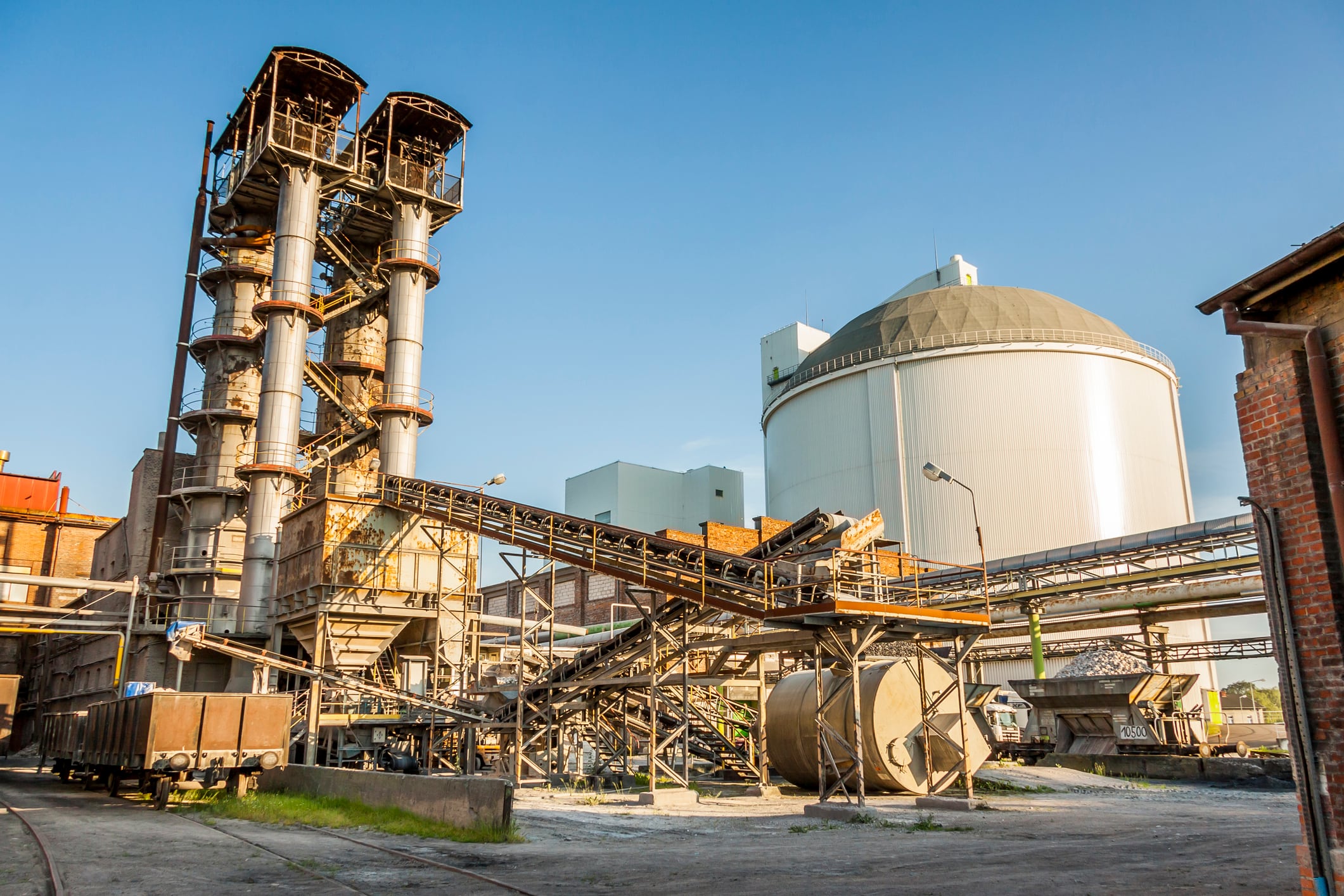A sugar refinery.