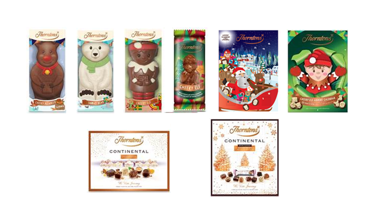 Thorntons introduces new bar to Christmas range