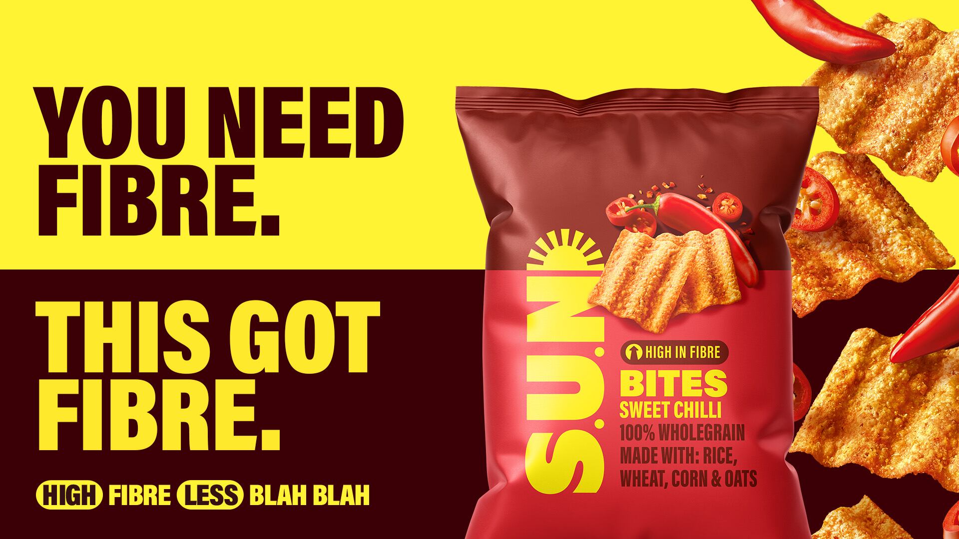 A snacking branding visual