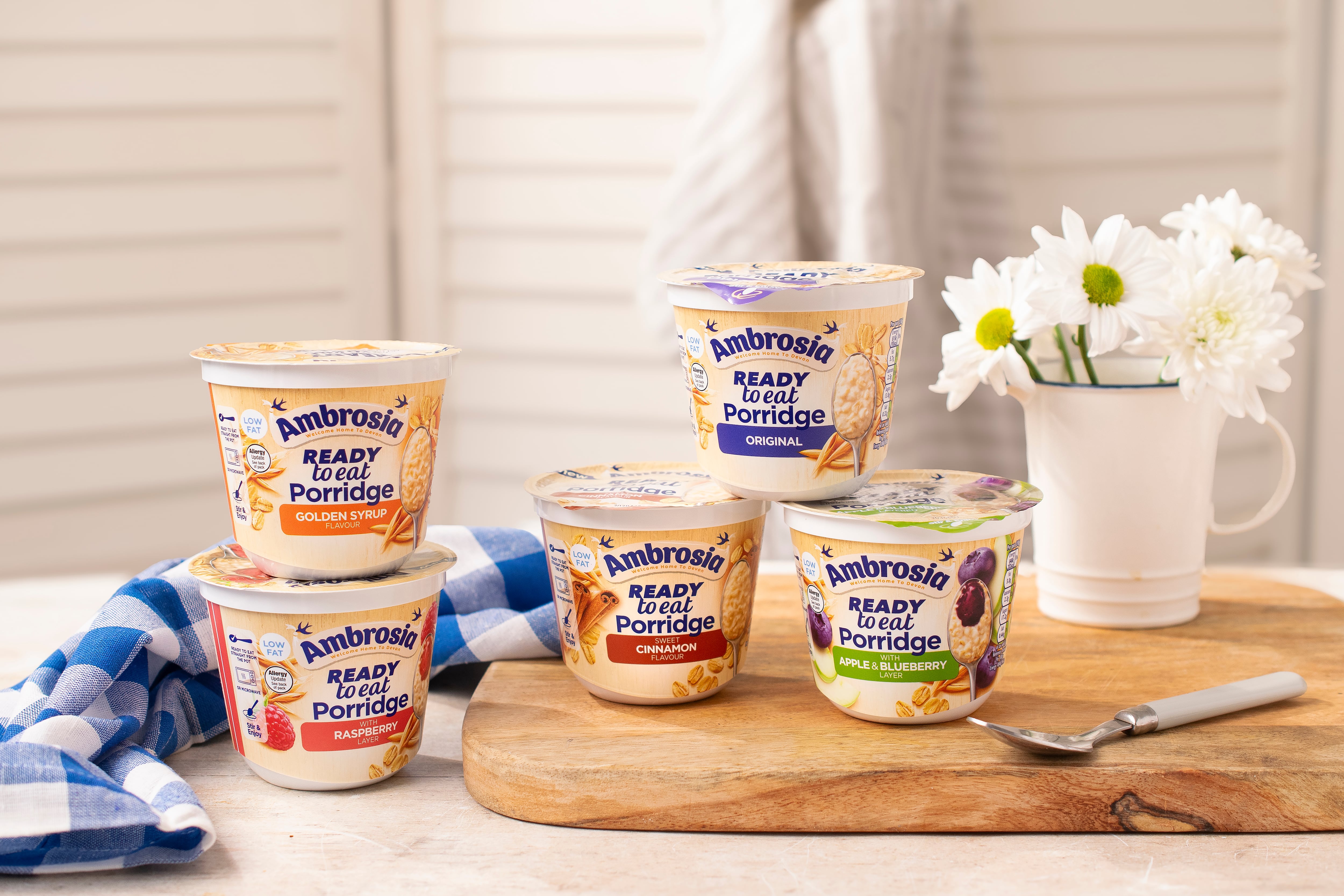 Ambrosia porridge range in kitchen