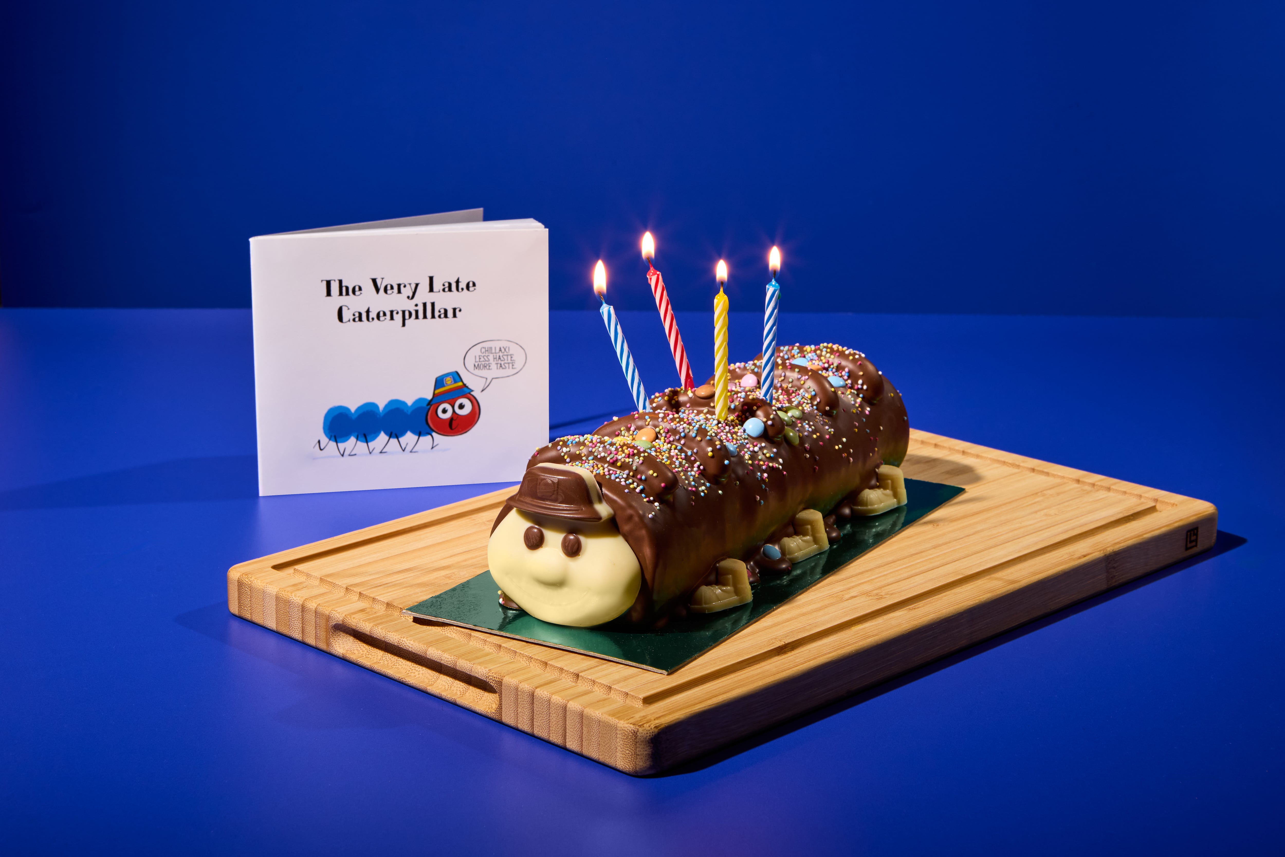 A caterpillar cake.