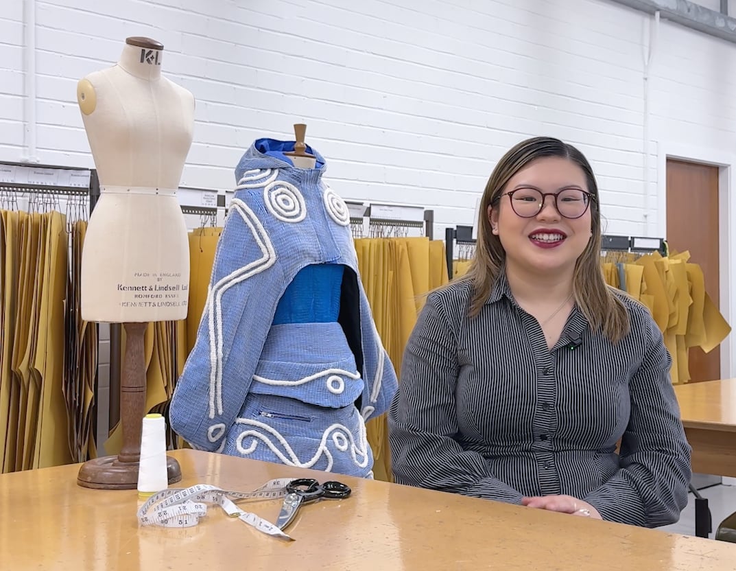 Meat netting used to create ‘striking fashion piece’
