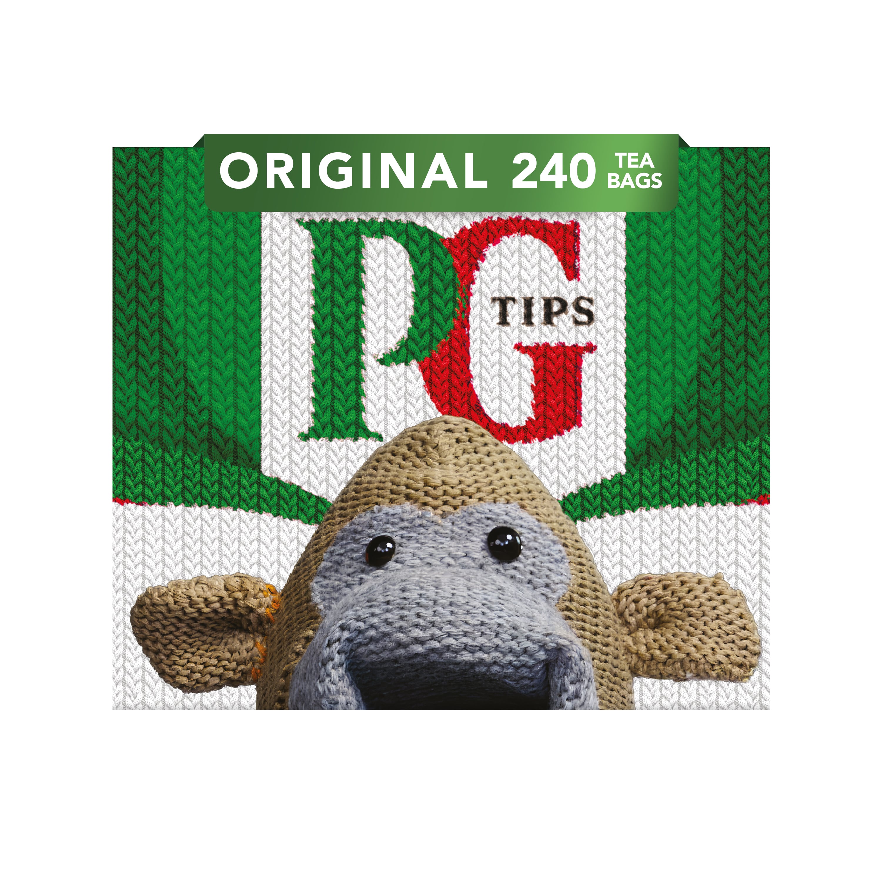PG Tips - special knitted packs with Monkey on front.
