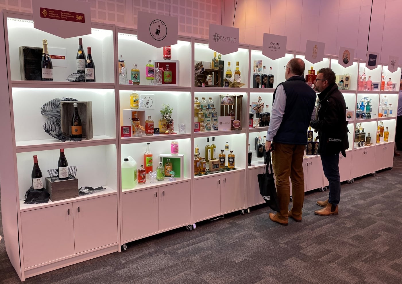 Welsh food and drink products on display at Blas Cymru / Taste Wales