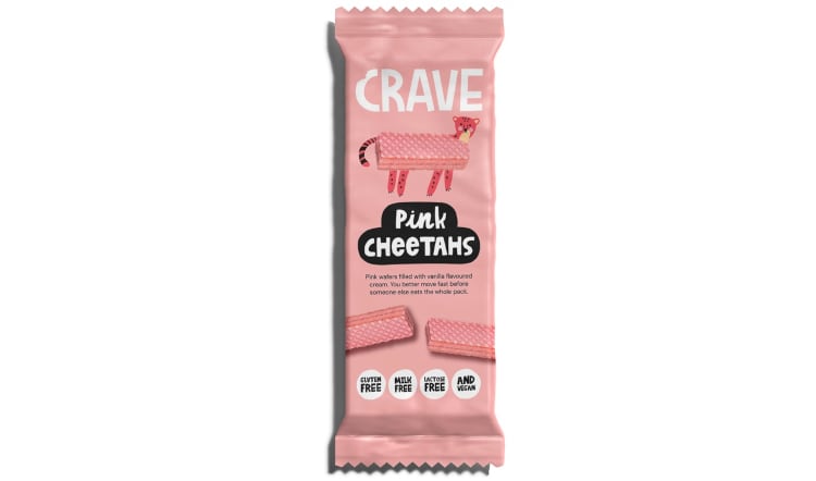 Pink Cheetah Wafers add free-from twist to nostalgic snack