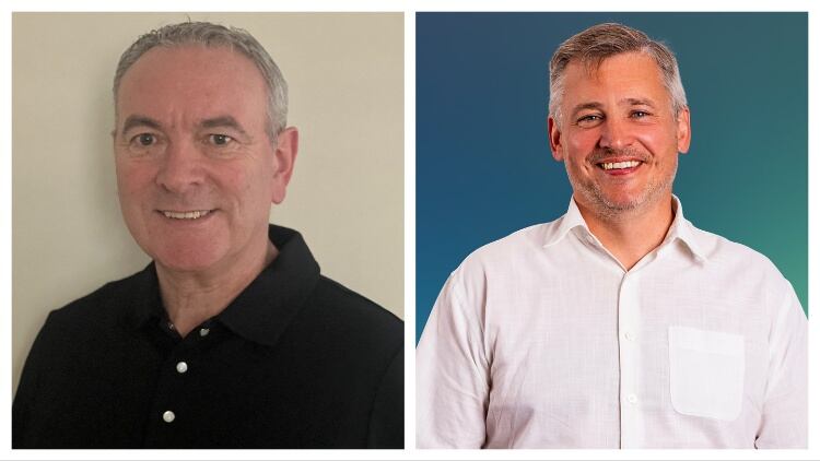 Two men: Damian McLoughlin and Phil Thornborrow