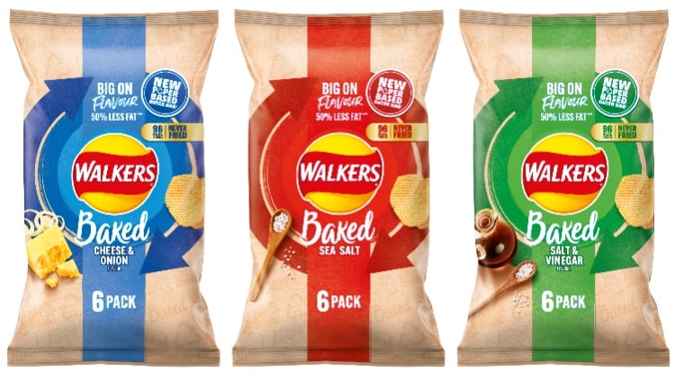 Walkers rolls out paper packaging across its Baked range