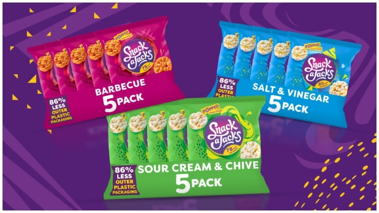 Walkers rolls-out ‘bagless’ multipacks for Snack A Jacks in new trial