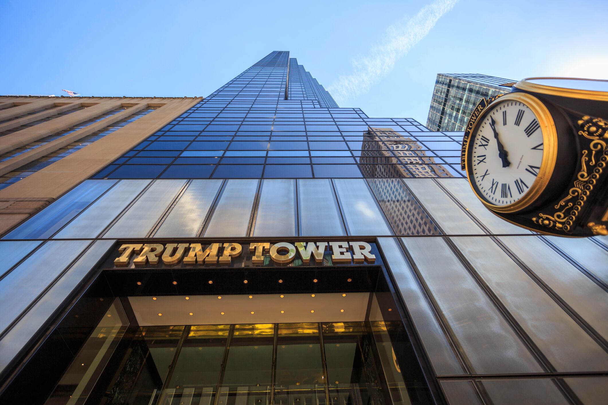 Worm's eye view of Trump Tower