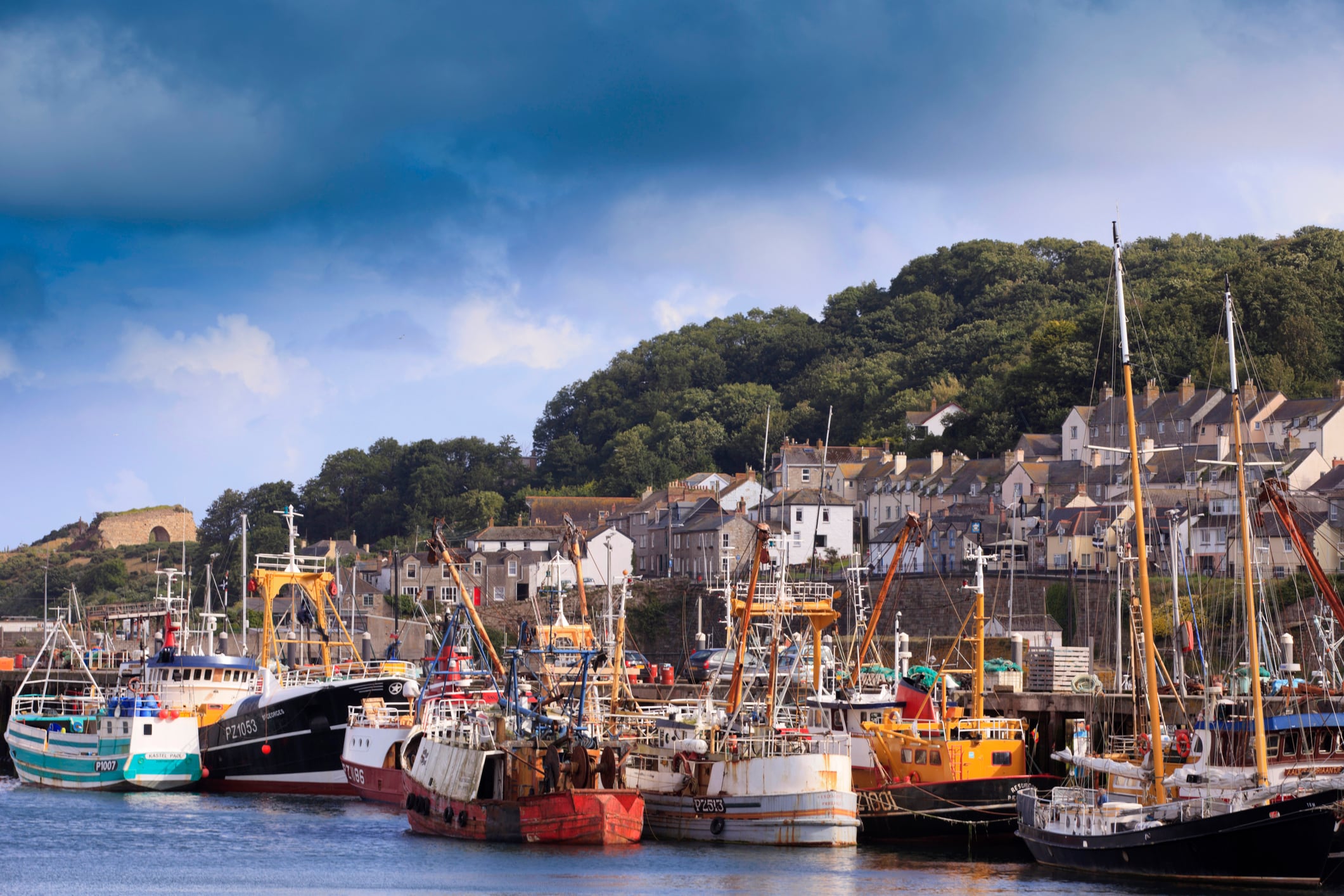 Trawlers in Newlyn Harbour