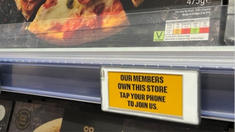 Co-op adds ‘tap to join’ membership labels in store