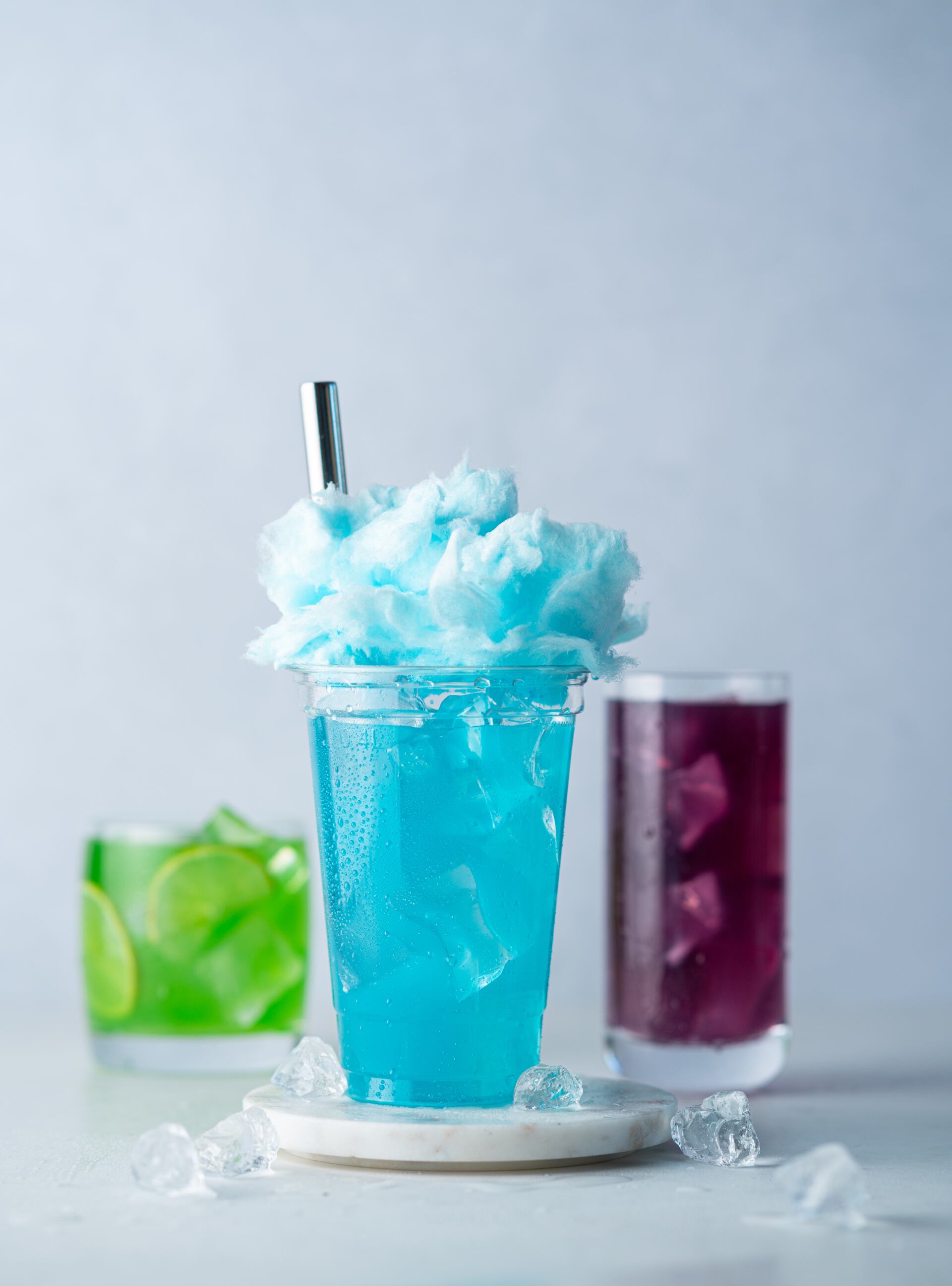 Colourful drinks