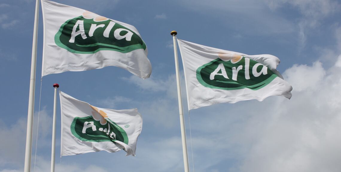 Arla flags.