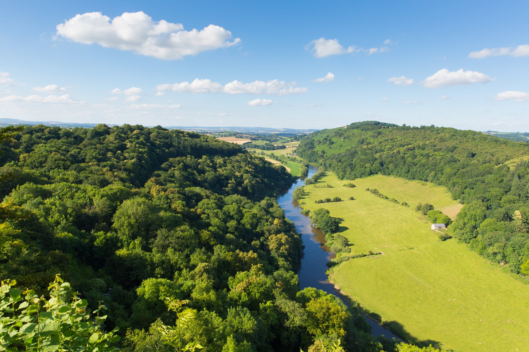River Wye birds eye view