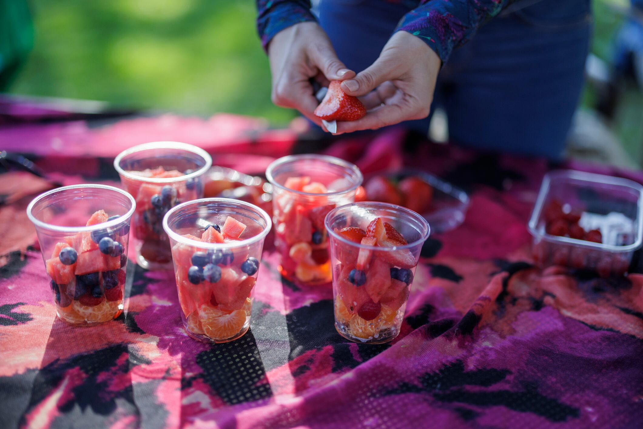 Chopped fruit