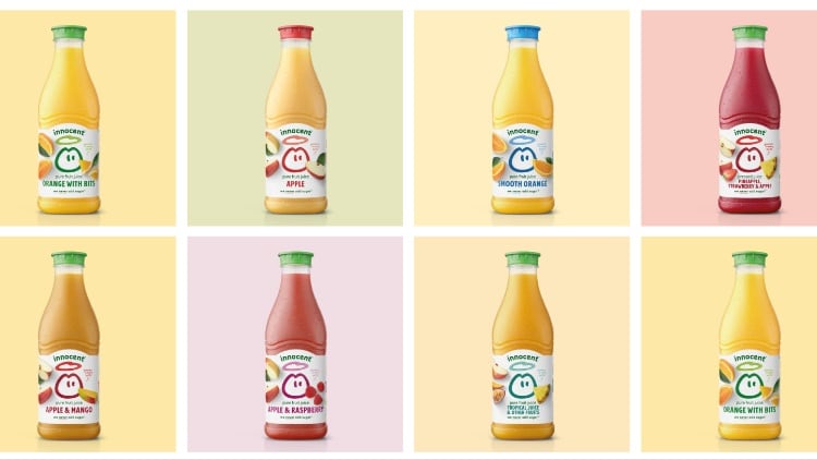 innocent unveils drinks packaging redesign