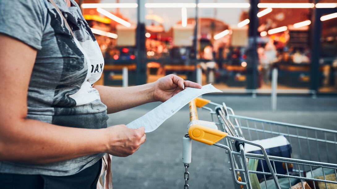 A grocery bill.