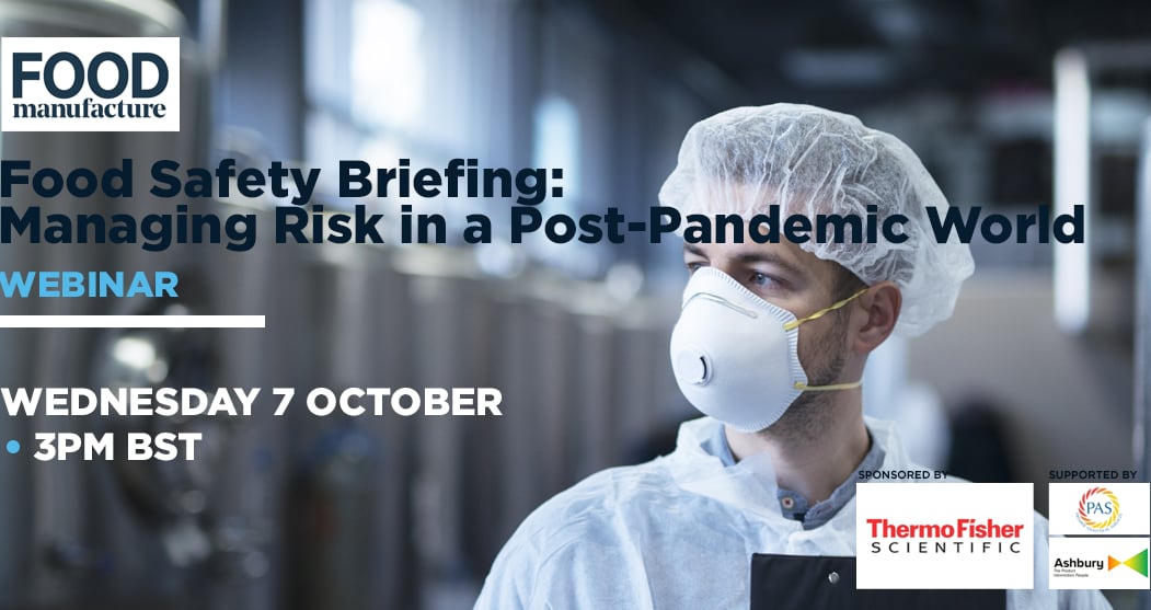 Food Safety Briefing webinar live on 7 October