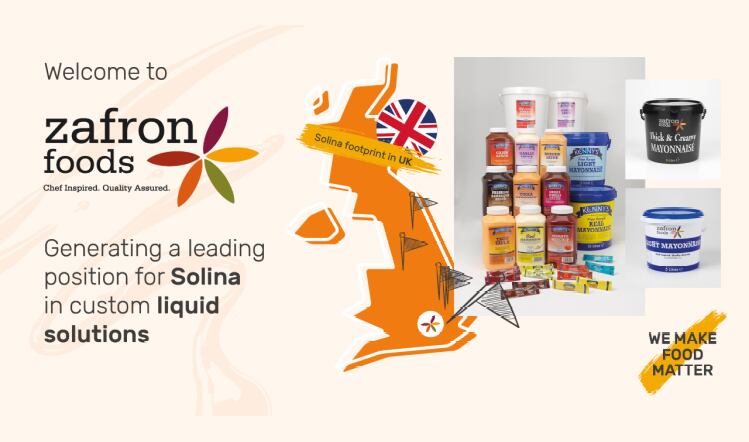 Solina acquires majority stake in Zafron Foods  