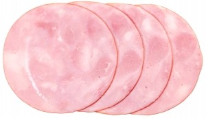 Interleaved ham slices