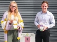 Photo 1 - Becky Osborne, Founder and CEO of Fravacado with Nathan Besley, Head of Sales and Customer Service from Newton Print. (4)