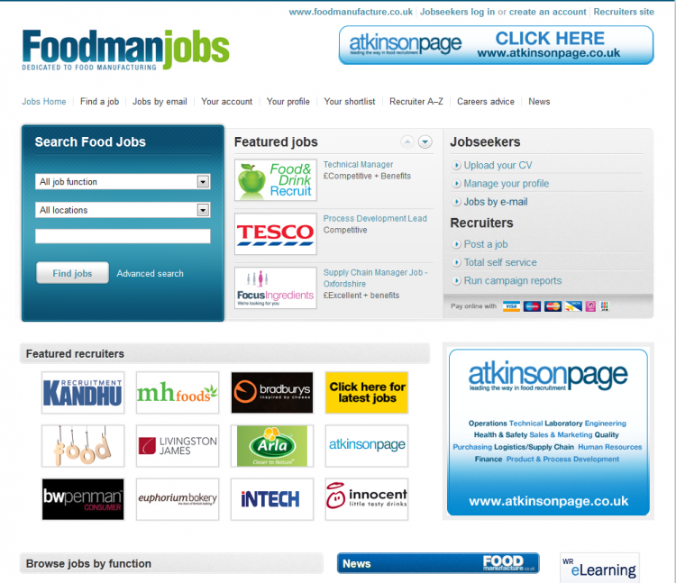 Thousands of jobs on FoodManJobs