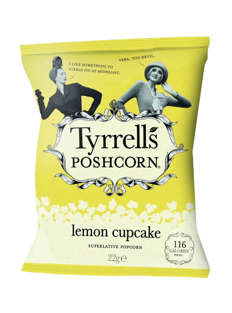 Tyrells launches lemon cupcake popcorn