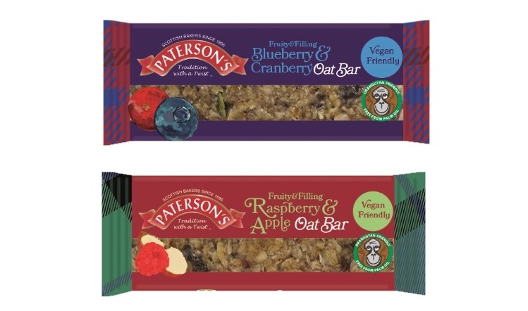 Paterson’s launches vegan oat bars 