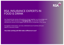 Insurance experts in Food and Drink