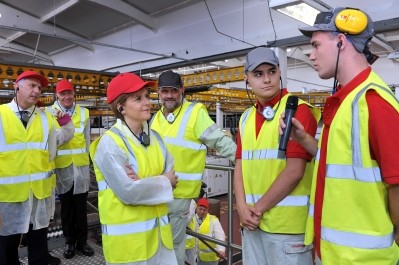 Nicola Sturgeon met with staff at the East Kilbride site