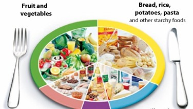The research assessed pupils' knowledge of the Department of Health's Eatwell Plate