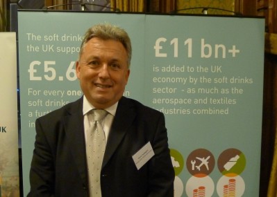 British Soft Drinks Association boss Gavin Partington at the launch