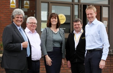 Claire Perry MP joined Real Good Food’s Pieter Totté and the Haydens executive team to mark the investment. Photo credit: Vicky Scipio, Wiltshire Gazette and Herald