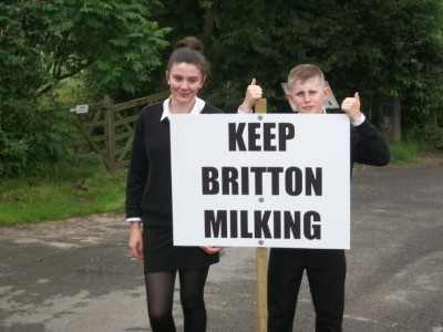 Keep Britton, and the rest of Britain's dairy farmers, milking, plead Steven Britton's children