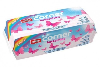Müller Kids Corner Butterflies: fears over a small plastic pucked-shaped disc in one pot