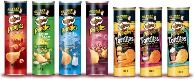 Pringles is was of the top five savoury snacks set to benefit from the Snackification trend