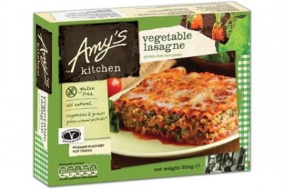 Amy’s Kitchen produces about 40 meat-free products. 