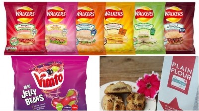 Walkers' sandwich flavoured crisps, Vimto mini jelly beans and free-from flour feature this month