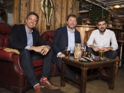 Crackling investment: dragon Nick Jenkins (middle) with Andrew Allen and Nick Coleman