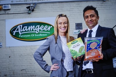 Mandi Roberts, relationship manager at Lloyds Bank Commercial Banking and Mohammed Zeb, director of Alamgeer Foods 
