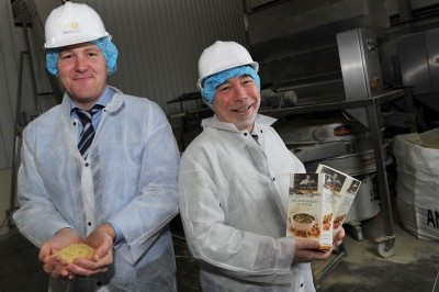 Bob Gladstone (left) with Yorkshire Bank Newcastle FSC agri-business partner, David Oliver