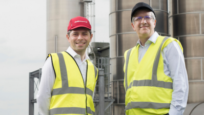 Coca-Cola European Partners has recycled 50,000t of plastic in five years. Pictured: Nick Brown (left) and Chris Brown (right)